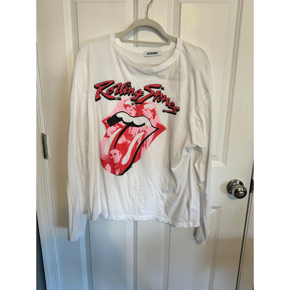 DAYDREAMER LONG-SLEEVED WHITE ROLLING STONES T-SHIRT XL
